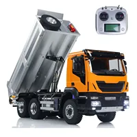 Toys 1/14 6x6 Metal RC Hydraulic Dumper Truck 2-speed Gearbox Lights Sounds Controlled Tipper Car TOUCAN Assembled Model TH23189 1