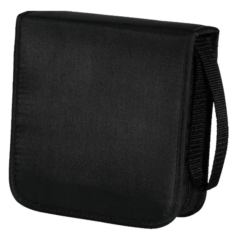 Portable CDs DVDs Case 40 Capacity Storage Bag Oxford Cloth Holder with Zipper for Home Car CDs Box Bags Accessories