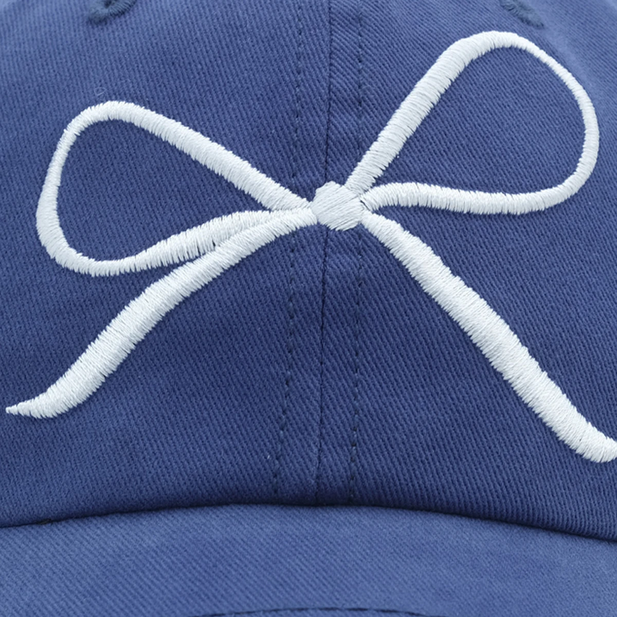 Ins Korean Pink Bow Embroidered Baseball Cap Spring and Summer Sun Protection Versatile Cute and Sweet Beautiful Woman's Hats baseball caps baseball cap