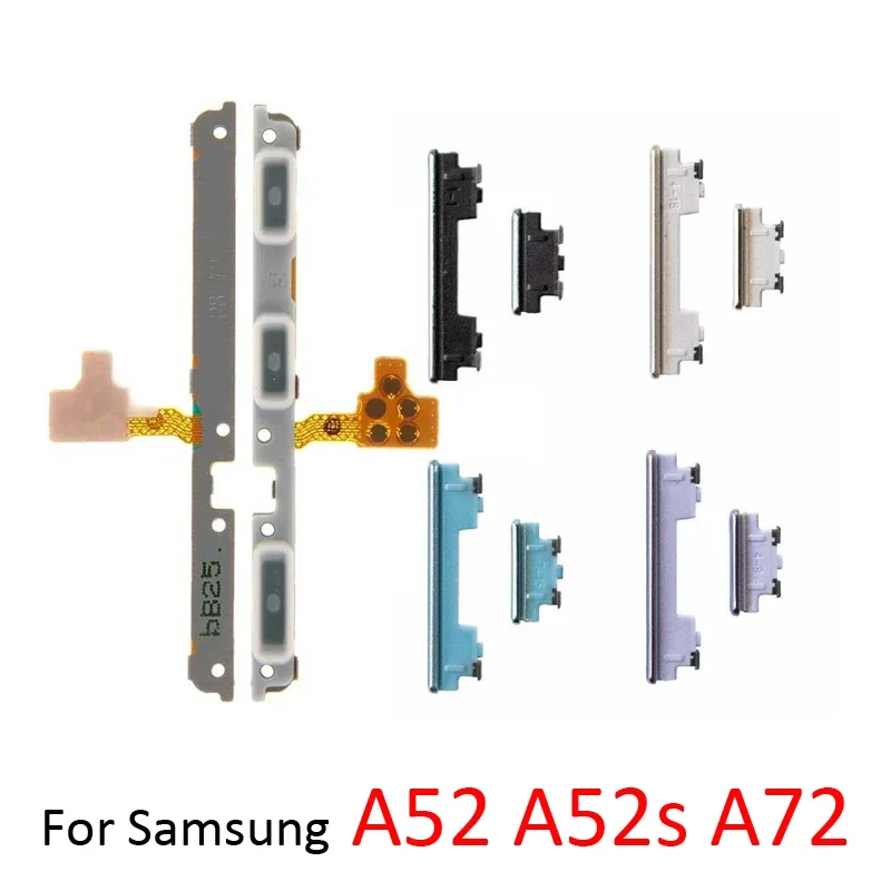Replacement PartFor Samsung A02 A12 A22 A32 A42 A52 A52S A72 4G 5G Phone New On Off Side Key Power Volume Button Flex C