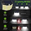 1/2/4 PCS 432 LED Solar Lights Outdoor Motion Sensor Waterproof Solar Wall Lamp 3 Modes Solar Security Light for Garden Patio 3