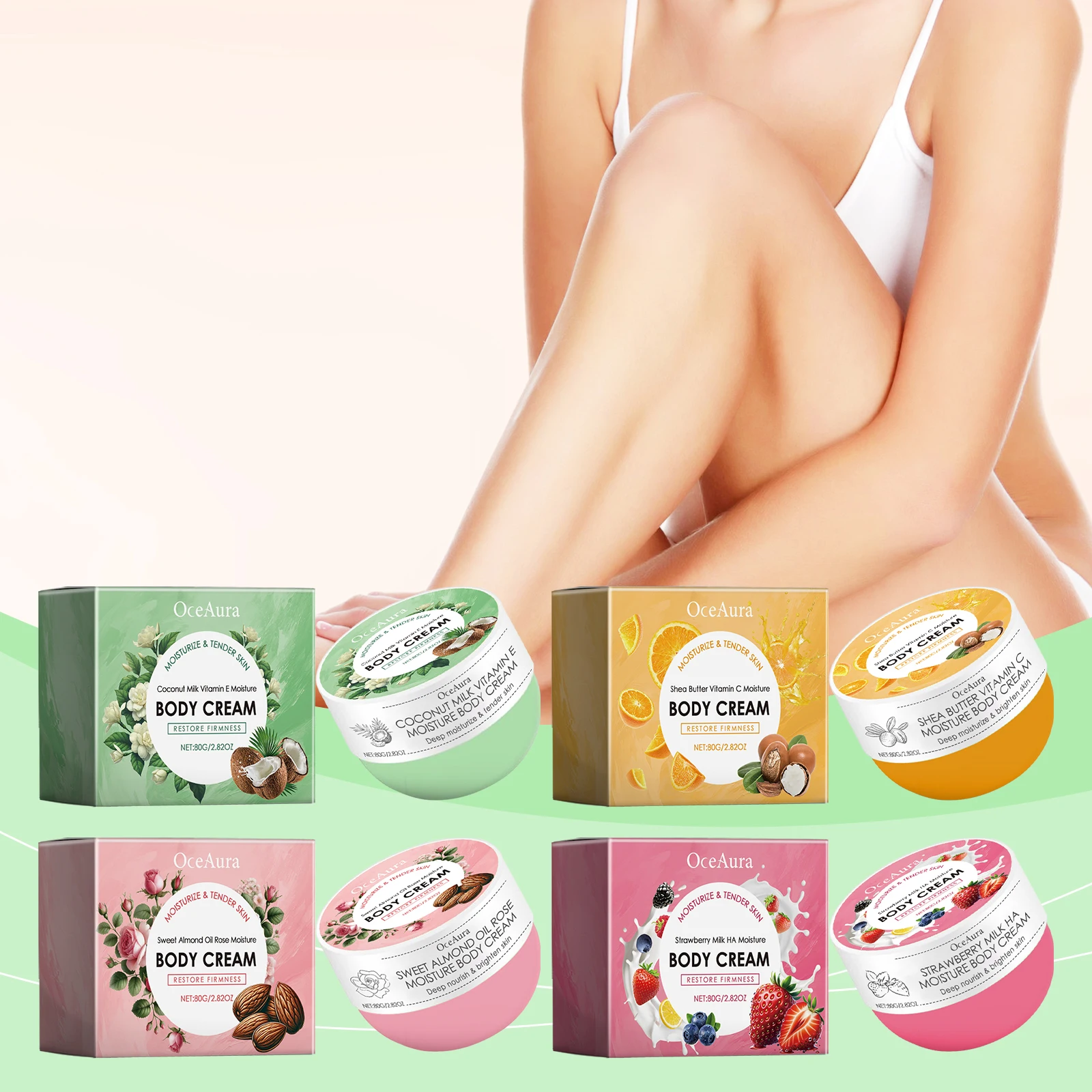 OCEAURA Vitamin C Moisture Body Cream Long-lasting Moisturizing Locking in Skin Moisture Winter Moisturizing Multiple Options 5