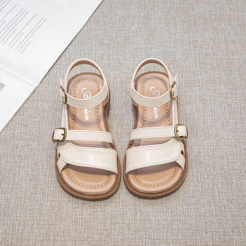 Girls Summer Hollow Out Woven Beach Sandals