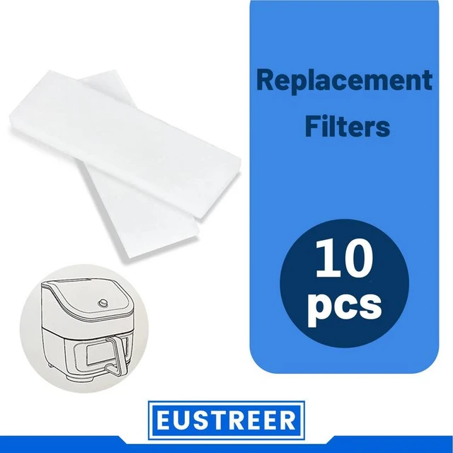  12 PCS Air Fryer Replacement Filters Compatible with Instant Pot  Air Fryer Vortex Plus 6QT Filters Accessories can Odor Erase and Oil  Residue and Keep pan Health and Clean (White) 