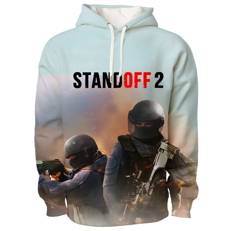 thumbnail image 1 of Sudadera con capucha 3D de Standoff 2 para hombre, ropa de manga larga, sudadera con capucha de juego de disparos de pistola, sudaderas de moda, ropa de calle de gran tamaño, 1 of 4