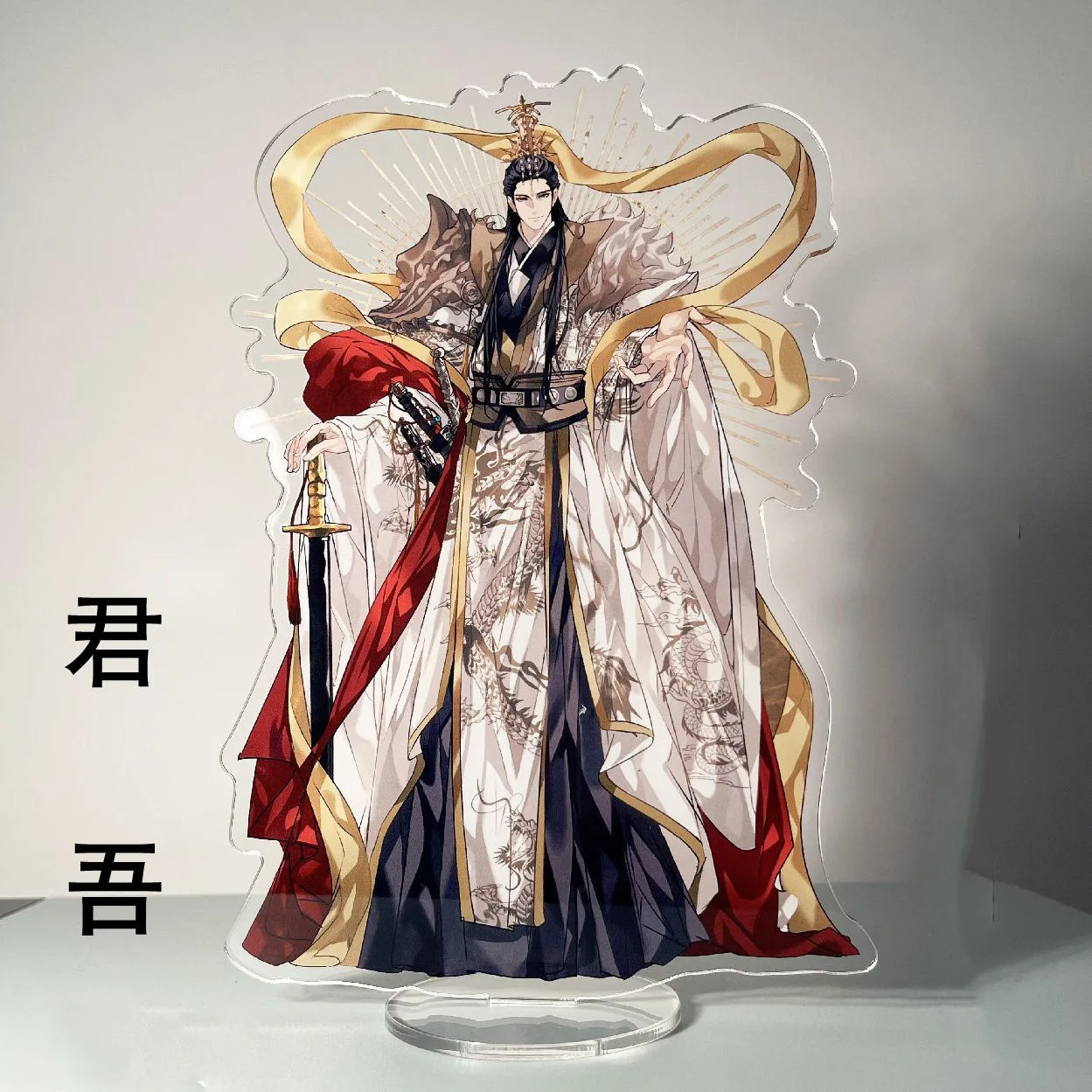 Heaven Officials Blessing Hua Cheng Xie Lian Standing Painted Human Figure Huacheng Xielian Standing Sign Tian Guan Ci Fu Stand
