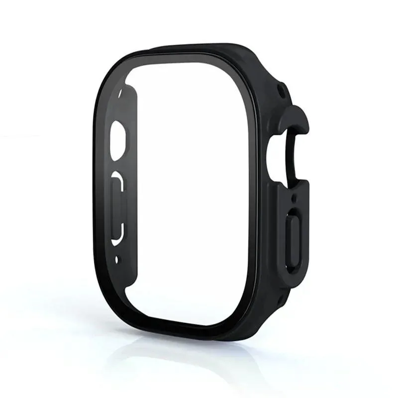 Premium Protective Glass Case for Smartwatch - Durable PC Cover, Multiple Sizes Available