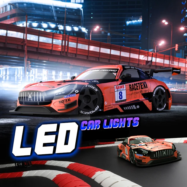 2.4G High Speed Rc Rear drive 1:24 Remote Control Drift Cars with LED Light Professional Electric Racing Toys for Adult Boy Kid 3