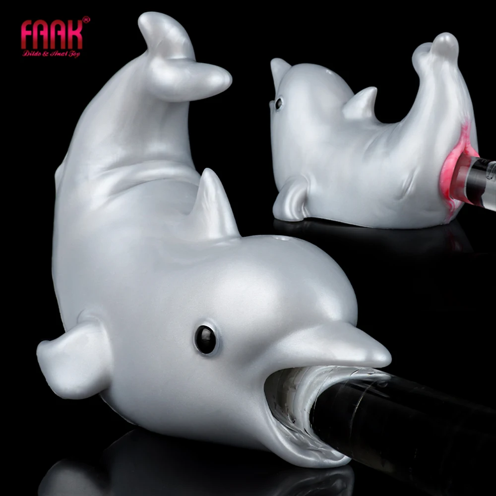 FAAK Silikon Männlicher Masturbator Intime Anal Onaholer Vagina Sex Spielzeug Für Männer Fantasie Delphin Tasche Pussy Stroker Sex Shop 1