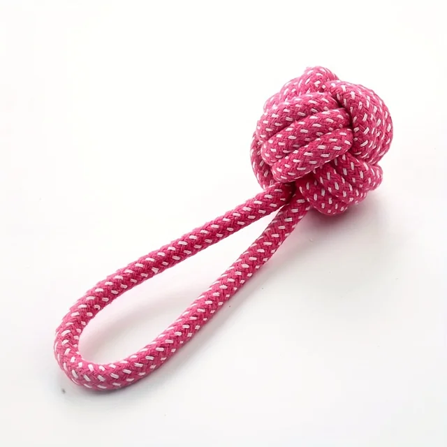 2pcs Pet Dog Cat Chew Toys- Braided Rope Ball Interactive Tug-of-War with Texture Surface,Suitable for Small/Medium/Large Dogs 3