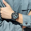 SMAEL Men Watches  50m Waterproof Sports Watch Military Man Sports Watch Digital 8072 Dual Display Watch  Quartz  Led Digital 5