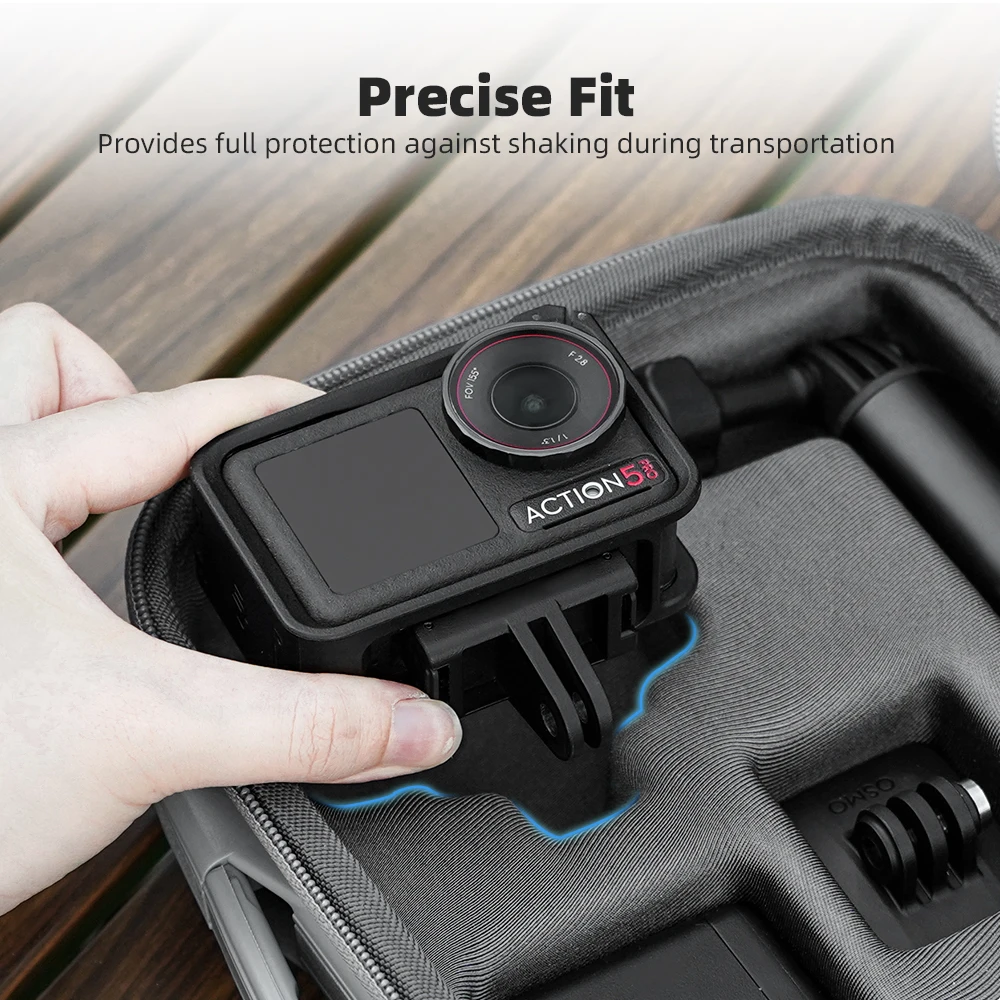 Étui de rangement antichoc pour drone DJI Mini 3/4 Pro, avec compartiments pour accessoires et batterie