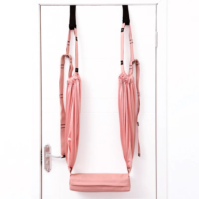 Yoga Hammock Adjustable Aerial Hanging Yoga Belts Yoga Strap Elastic Stretch Door Swing Fitness Handstand Rope Training Device