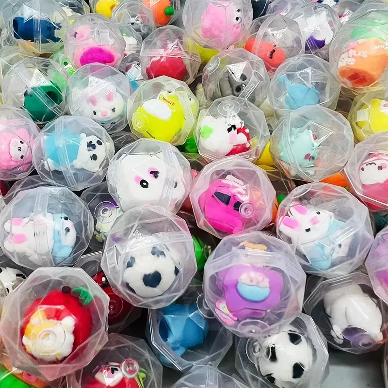 32mm Transparent Twisted Egg for Mini Claw Machine Toys Accessories Cute Animal Plush Dolls Doll Kids Arcade Crane Machine Gift 5