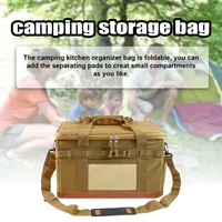 Large Zipper Camping Bag Anti-crash Stove Cookware Carrying Bag Multifunctional Durable Camping Accessories Storage Organizer 3