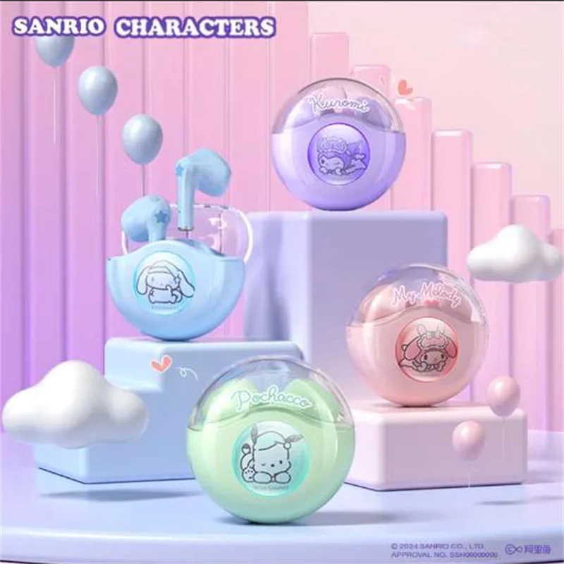 

Беспроводные Bluetooth-наушники Kuromi Sanrio с шумоподавлением