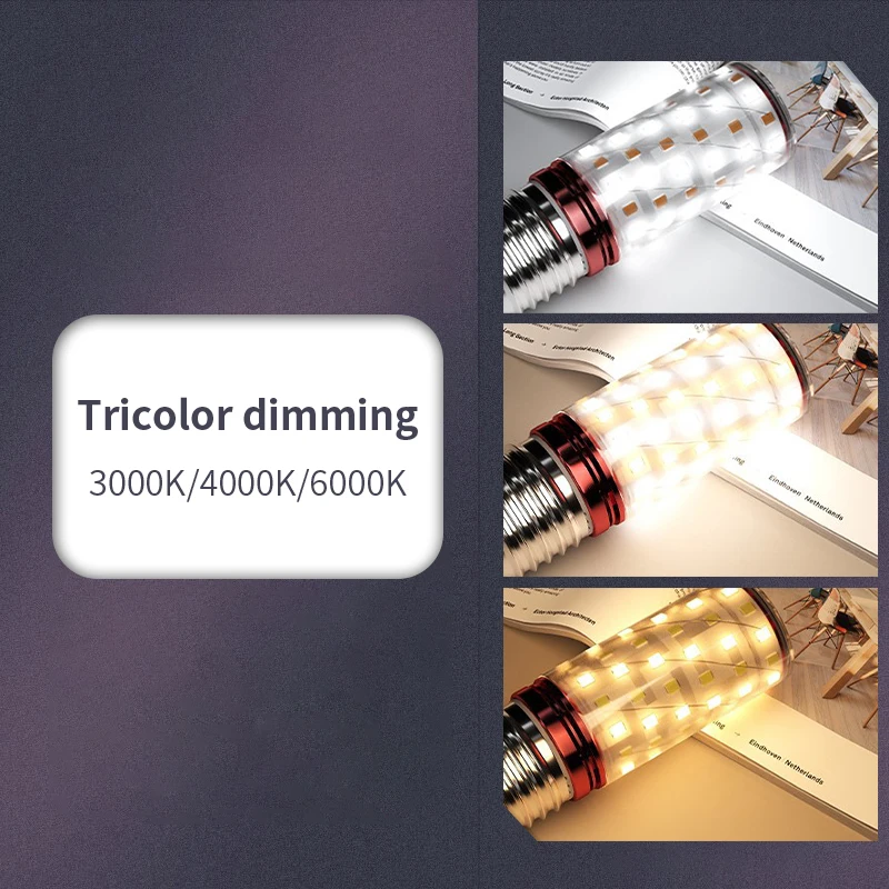 thumbnail image 1 of Lámpara LED tipo maíz, 6 unidades, 3 W, 6 W, 9 W, 12 W, 15 W, 220 V, luz potente, 3000 K, 4000 K, 6000 K, portalámparas E27, E14, iluminación de emergencia para el hogar, 1 of 5