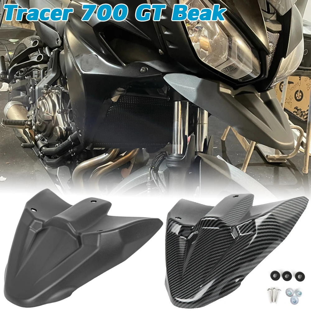 

Front Fender Beak Extension Nose Cone Extender Cover Cowl For Yamaha MT-07 Tracer 700 2016 2017 2018 2019 Tracer700 GT 2020 2021