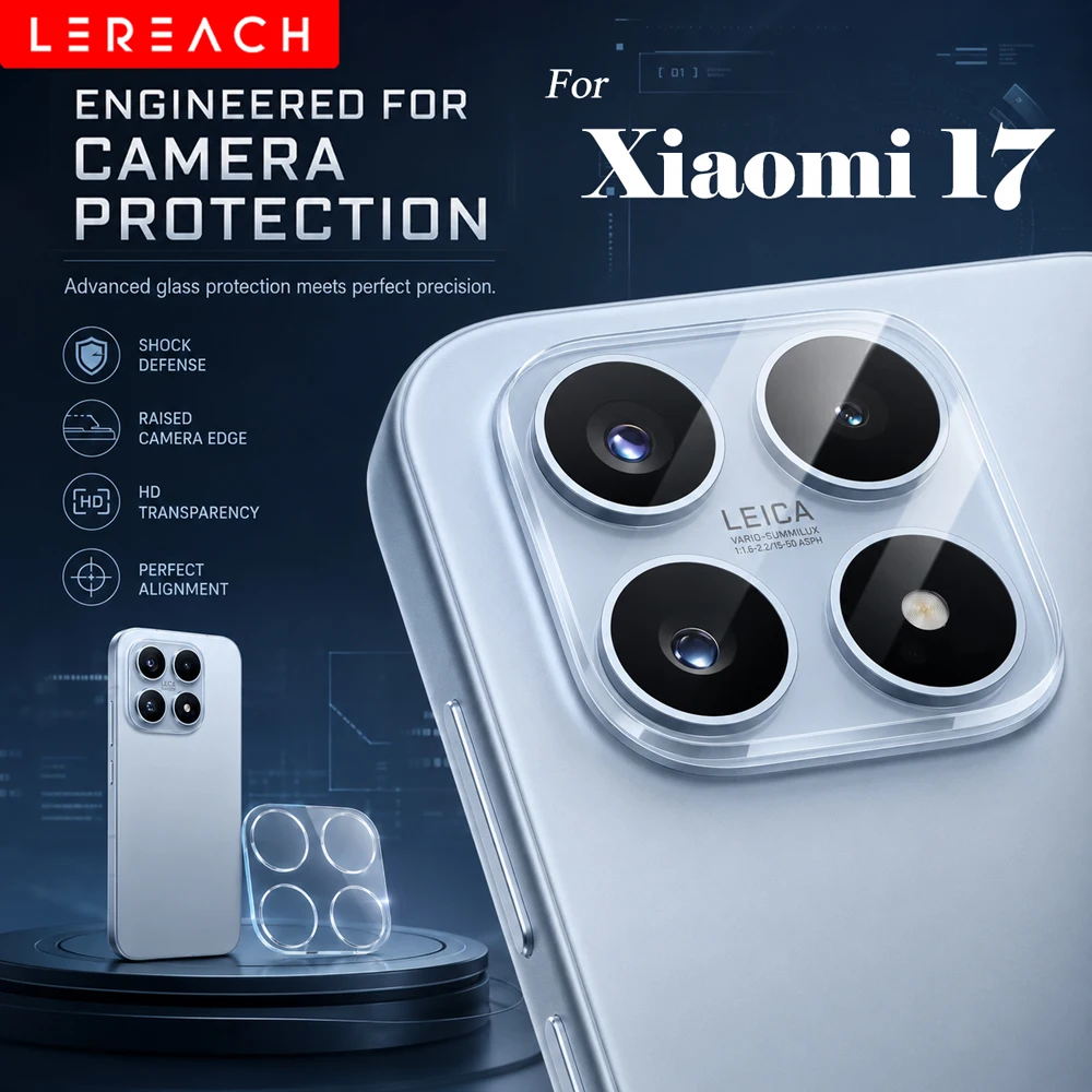 Lereach Tempered Glass Camera Lens Protector - Scratch Resistant & High Transparency