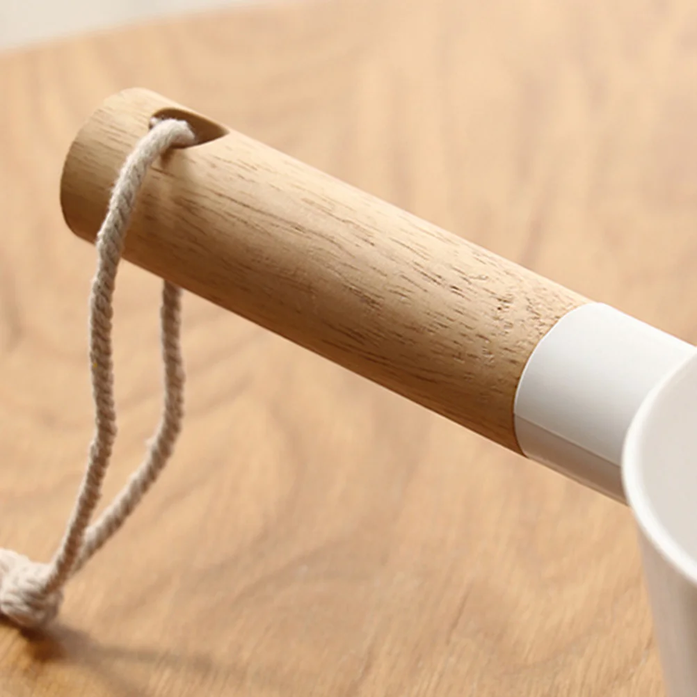 Water Ladle with Wooden Handle Spoon Dipper Kitchenware Bucket Long Bamboo Baby