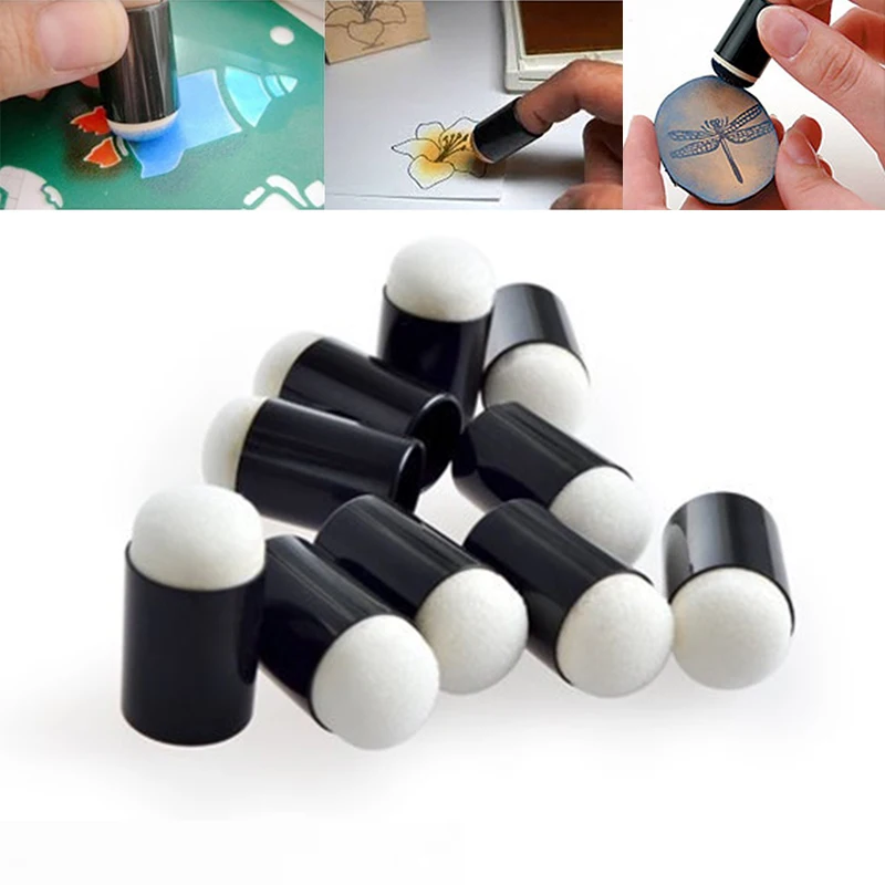 

set Fingers Painting Drawing Sponge Craft Tool Painting Craft Set Finger Chalk Ink Sponge Finger Daubers Stamping Art Tool