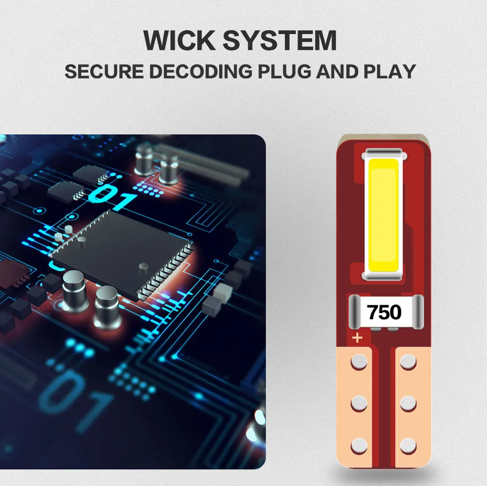 20/50/100pcs T5 W3W LED ���� �ڵ��� ���׸��� ���� Canbus ��� ���� ��� ǥ�ñ� ���� �ڵ� ����� ���� 2SMD CSP 12V