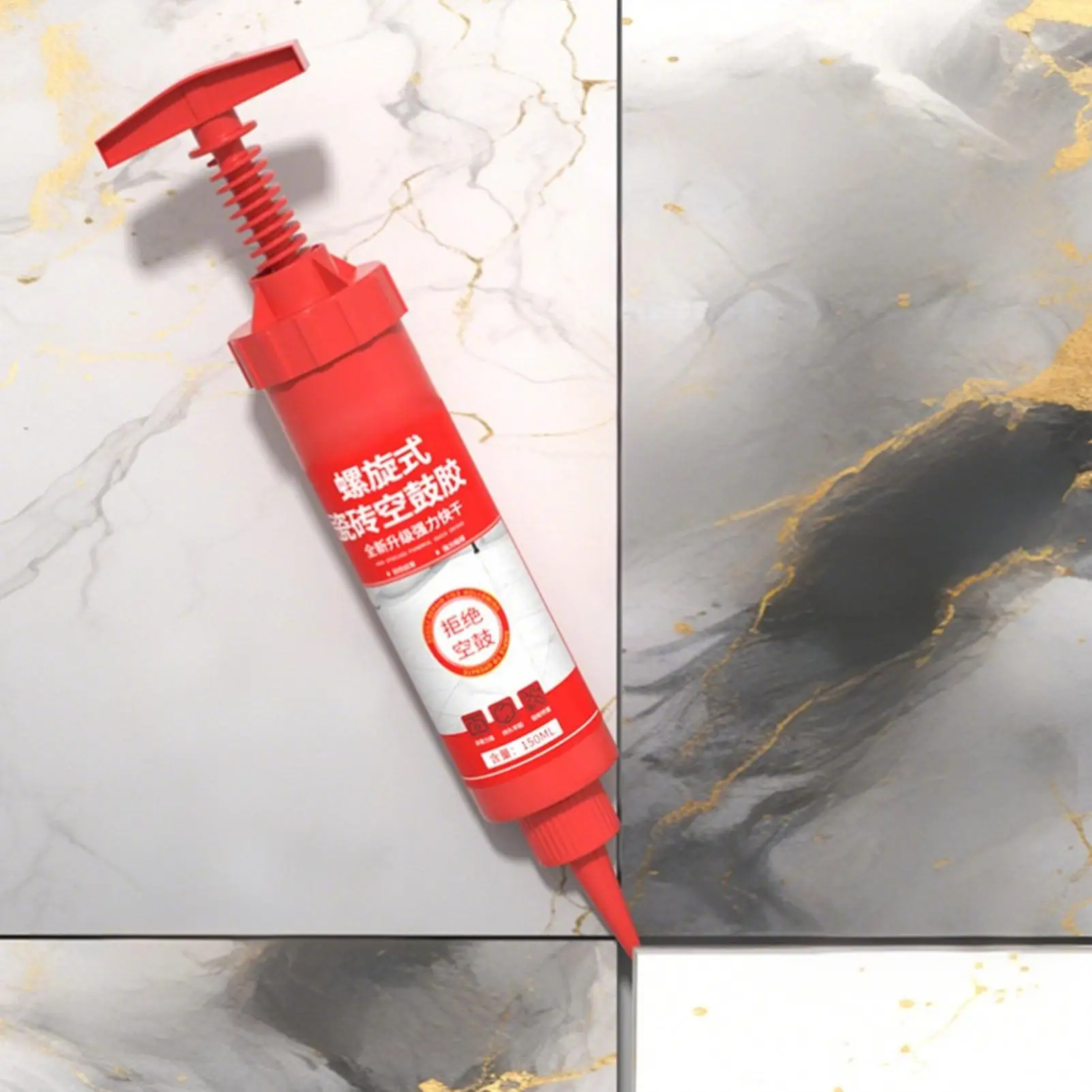 Grouting Adhesive For Floor Tiles Drumming Adhesive Strong Fast Drying Spiral Tile Adhesive Quick drying ceramic tile