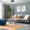 Coffee Table with Shelf, Wood Coffee Table for Living Room, Open Display Area,47” Grey 5