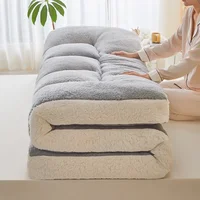 Fleece MattressTopper-Extra Thick Luxury Plush Bed Pad Soft Pillow Top With Polyester Fill forBack Pain Relief and Winter Warmth 2