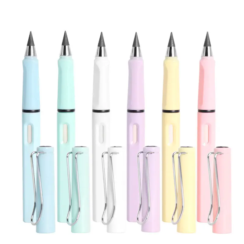 

40Pcs Eternal Pencil Unlimited Writing No Ink Pen Pencils For Writing Art Sketch Stationery Kawaii Pen School Supplies