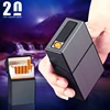 20 Thick Cigarette Case Tungsten Wire Igniter USB Charging Lighter Outdoor Waterproof and Moisture proof Electronic Lighters 1
