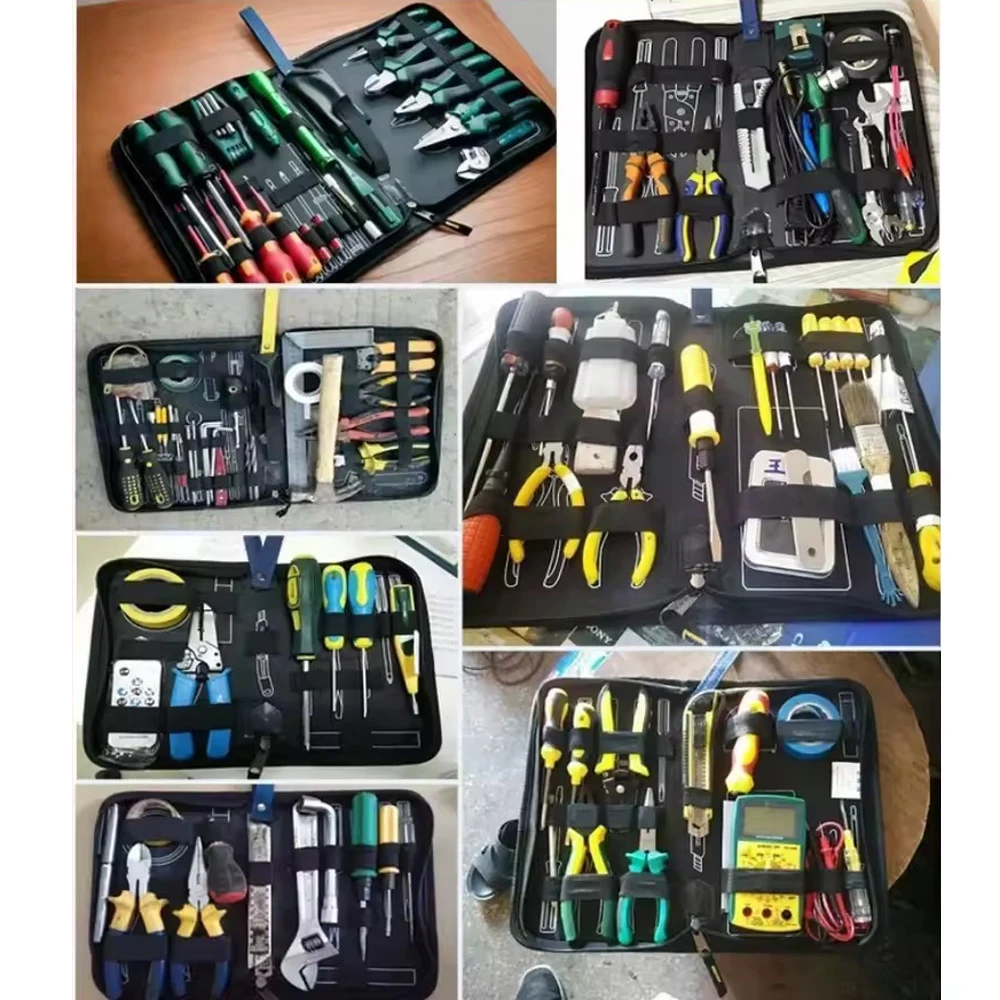 방수 전기공 도구 가방 ? 견고한 바닥, 배선 및 수리용 휴대용 하드웨어 정리함