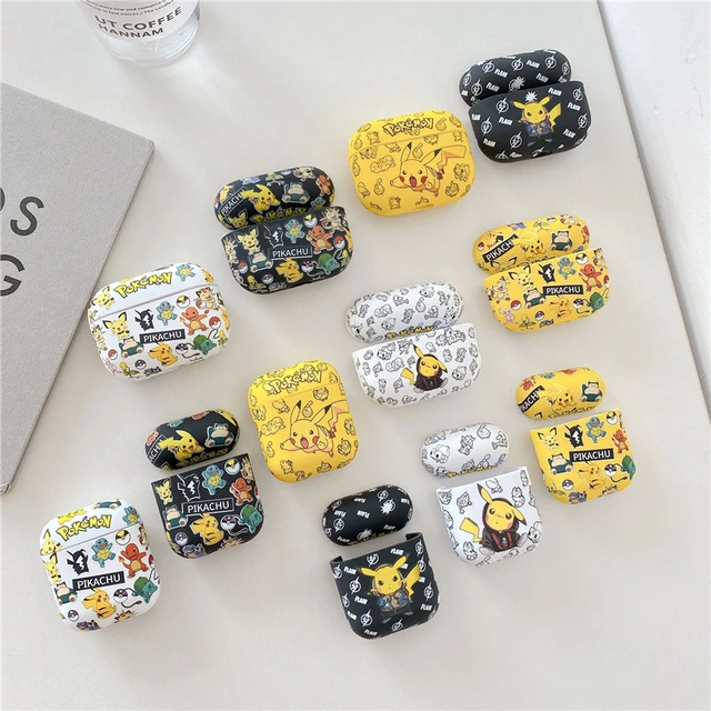 Anime Pokemon Pikachu Crayon Shin-chan Soft Earphone Case for Apple Airpods 1 2 3 Pro Cartoon Bluetooth Protective Cover Gift