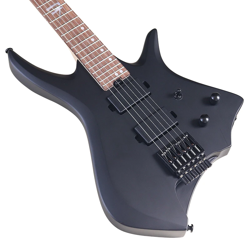 Mini Guitar 6 String Headless Electric Guitar 30 Inch Solid Paulownia Wood Body Headless Maple Neck headless electric guitar