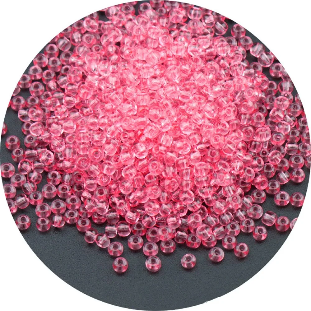 Vibrant Oling Transparent Glass Seed Beads for DIY Jewelry and Accessories