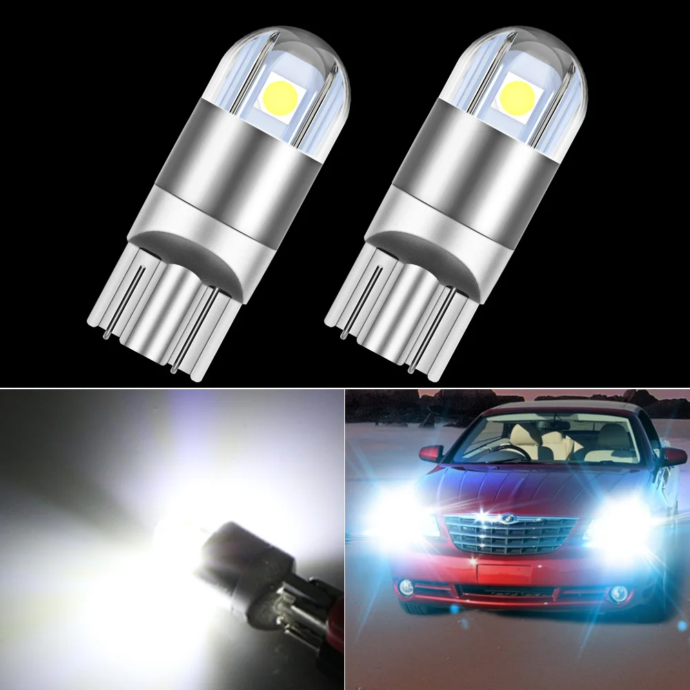 

2 шт., светодиодные лампы W5W T10 194 Canbus для Chrysler 300M Crossfire Sebring Neon 2000-2008