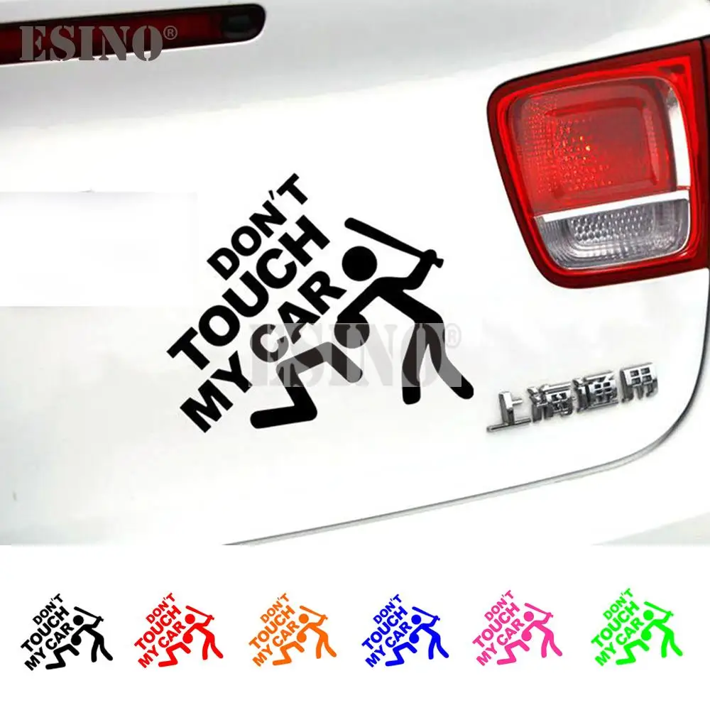 

Funny Creative Cartoon Car Sticker DON'T TOUCH MY CAR Decorative PVC Carving Auto Decal Car Body Decal Pattern Vinyl Film