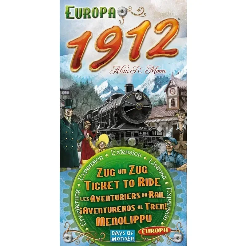 Ticket To Ride Europa 1912 Board Game EXPANSION Train Route-Building Strategy Game Party Play Cards Plot Board