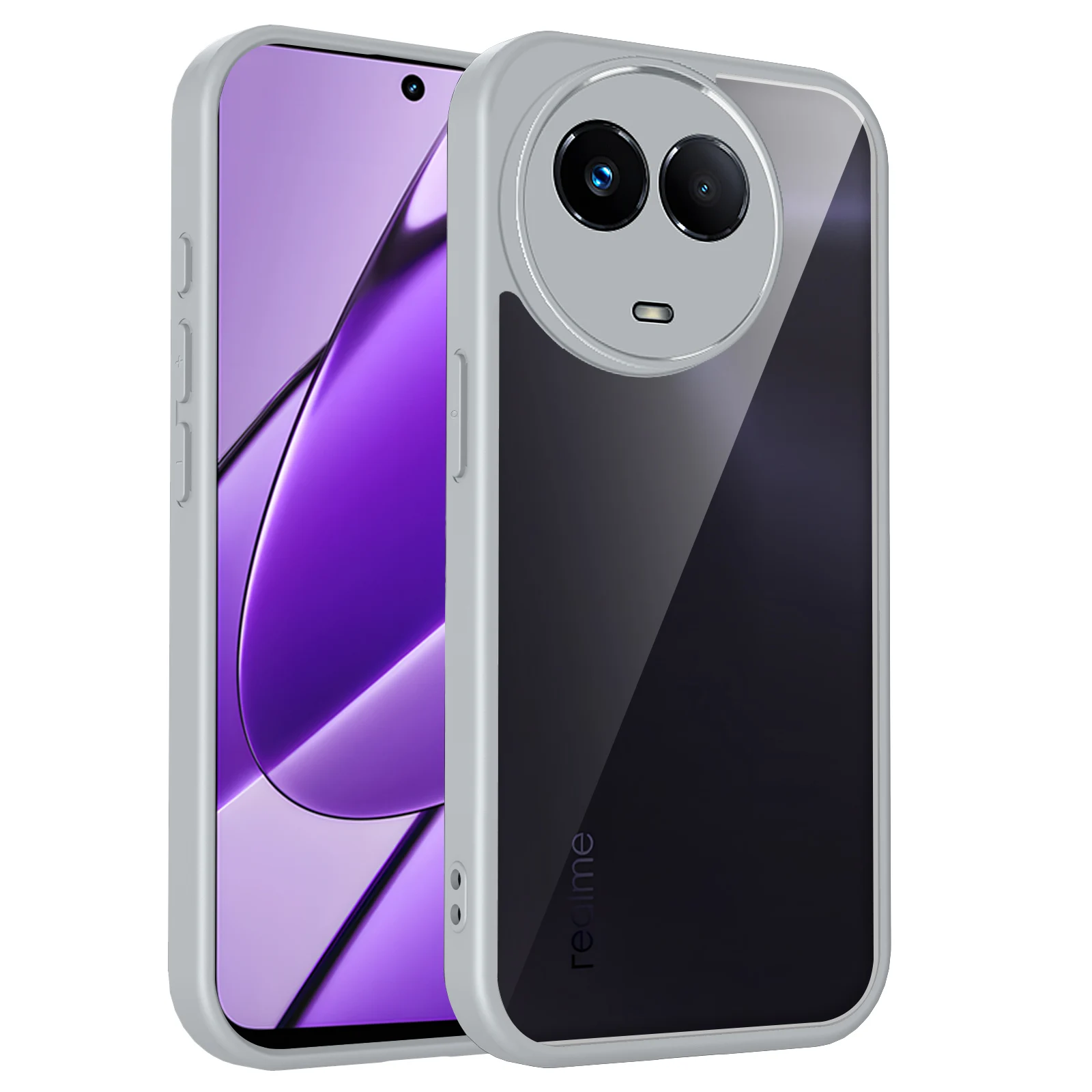 Air Cushion Silicon Bumper Clear Matte Back Phone Case Cover