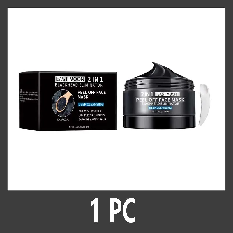 Purifying Bamboo Charcoal Exfoliating Peel-Off Mask for Deep Pore Cleansing and Oil Control
