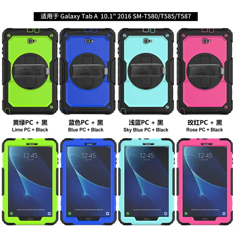 Armadura à Prova de Choque para Samsung Galaxy Tab a6 um 101 Polegadas 2023 Sm-t580 T585 105 T590 Tampa do Tablet Mais Tela Pet Case - Imagem 4