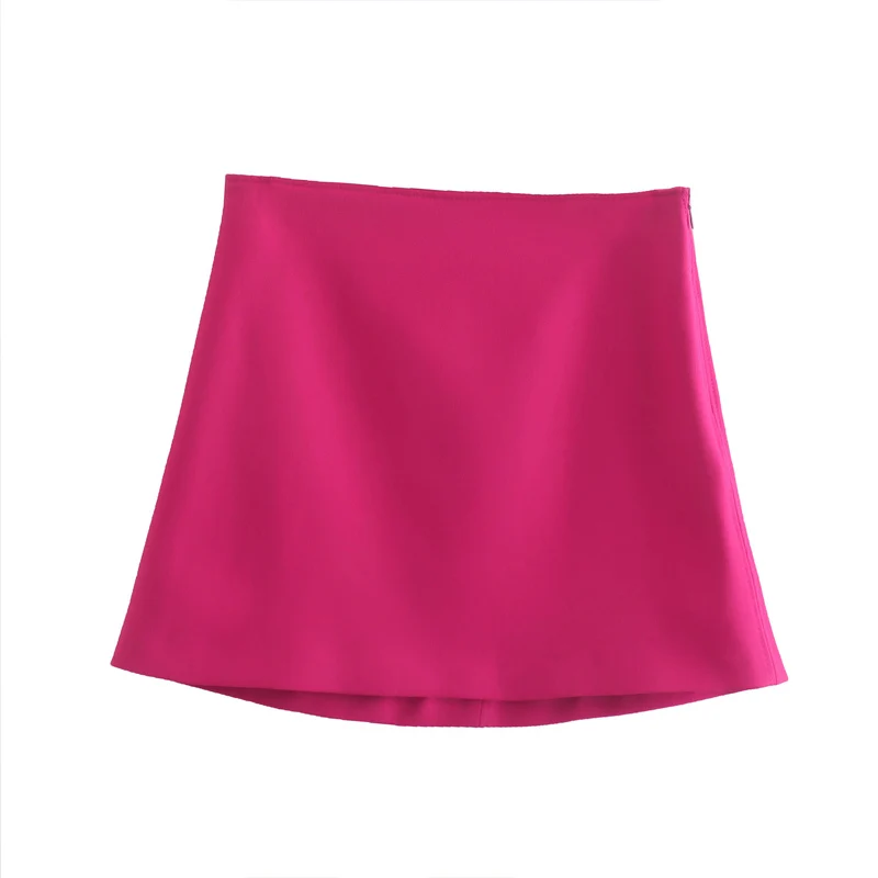 nike tennis skirt Women Summer Solid Mini Skirts 2022 High waist Side Zipper Female Sweet Street A-Line Skirt Clothing black tennis skirt Skirts