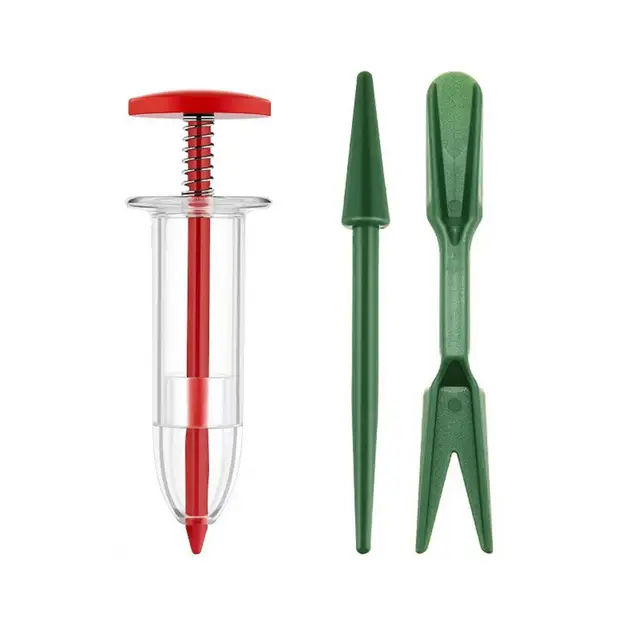 Kézi Vetőgép, Funkcionális Újrahasznosítható Beépített Tavaszi Mini Kézikönyv Dibbler Ültetési Eszköz A Beltéri Termesztéshez