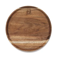 Round Wood Tray,Wooden Serving Tray,Serving Platter,Appetizer Charcuterie Board,Tray Organizer For Kitchen/Countertop 1