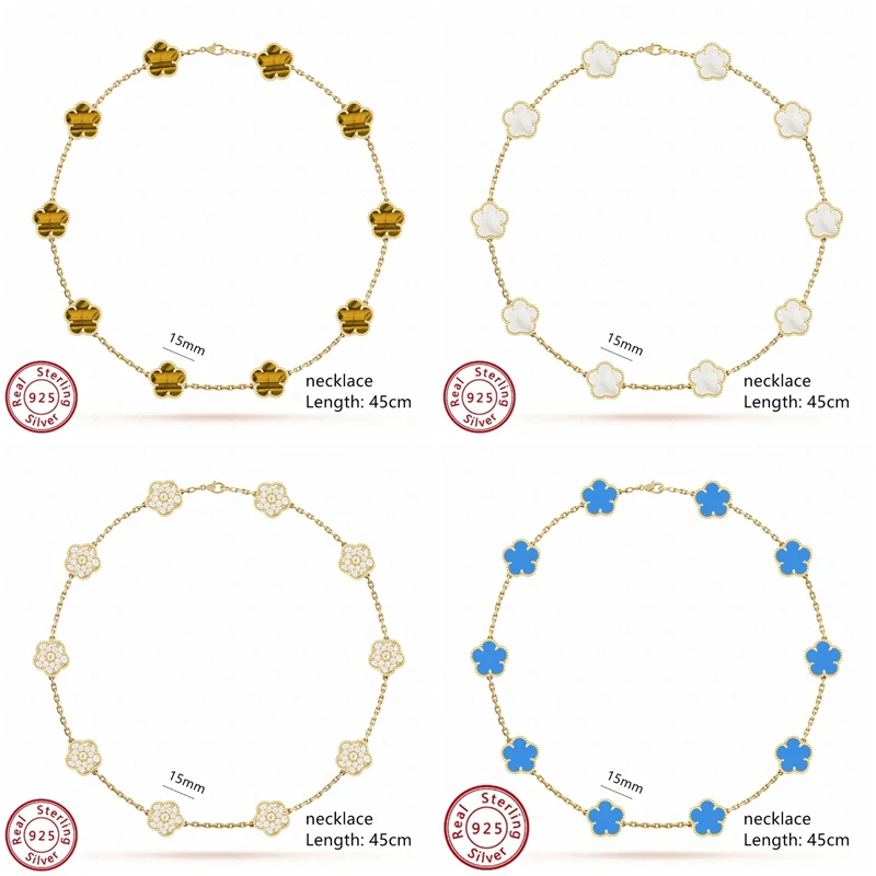 

Шикарное и стильное ожерелье VCA с четырехлистным клевером из серебра 2024 пробы подарит ощущение роскоши