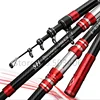 Telescopic Fishing Rod 2.7m Travel Surf Rod Spinning Power 5-300g Throwing Surfcasting Carbon Baitcasting Rod 1