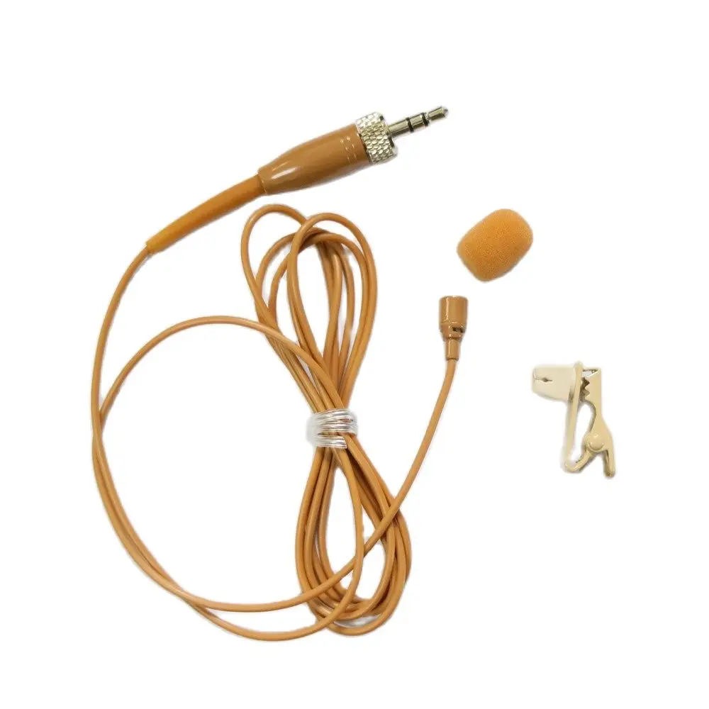 Sostituzione Originale Brown Lavalier Tie Clip Microfono Perfetto Per Sennheiser Risvolto G1 G2 G3 G4 Wireless Bodypack