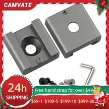 

CAMVATE 2Pcs Hot/Cold Shoe Mount With 1/4" Mounting Hole For DSLR Camera,Video Light, Microphone, Monitor,Flash Light Mounting