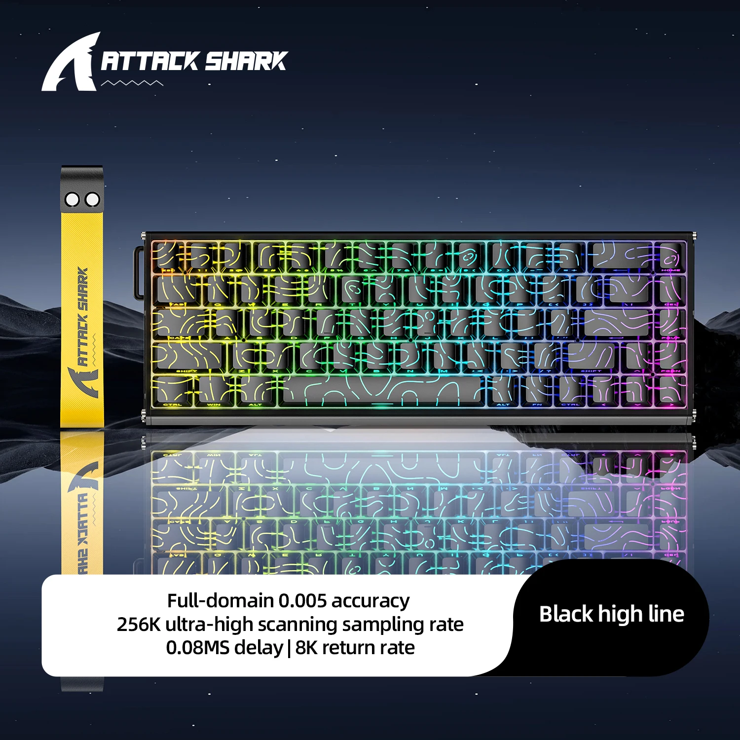 ATTACK SHARK X68MAX HE アルミニウム ラピッド トリガー 8KHz 有線