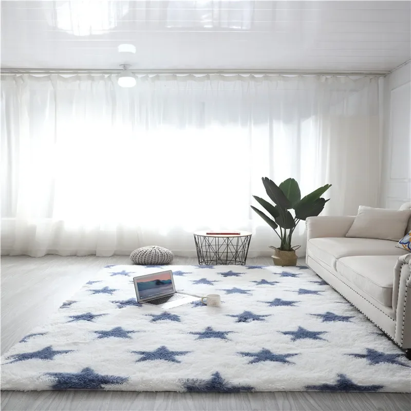thumbnail image 1 of Alfombra gruesa para sala de estar, alfombra de felpa esponjosa, alfombra para dormitorio de niños, alfombra para ventana, mesita de noche, decoración del hogar, alfombra de terciopelo suave para el s, 1 of 5